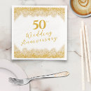 Search for 50th anniversary napkins Gold fiftieth