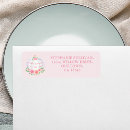 Recherche de pink baby shower return address labels Rose