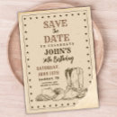 Recherche de western save the dates Bottes de cowboy
