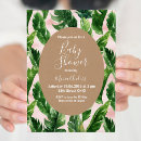 Search for tropical floral baby shower invitations Palm leaves