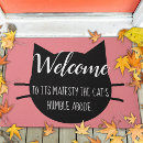 Recherche de funny doormats Femme de chat
