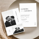 Search for unique 4x6 wedding invitations Black and white