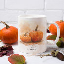 Search for pumpkin season mugs Watercolor