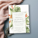 Search for tropical couples shower invitations Simple minimal