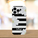 Search for white daisies iphone cases Black and white