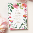 Search for pink flowers bridal shower invitations Elegant