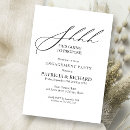 Search for stylish engagement party invitations Black and white