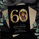 Search for photo 60th birthday invitations Elegant