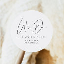 Search for we do wedding stickers Black and white