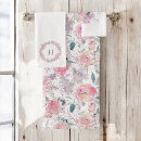 Recherche de floral bath towels Aquarelle florale