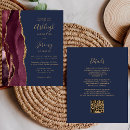 Search for burgundy and navy wedding invitations Modern