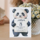 Search for cartoon panda birthday invitations For kids