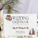 Search for christmas wedding guest books White