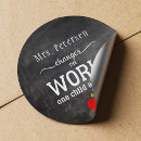 Search for teacher name stickers Red apple