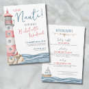 Search for nautical bachelorette party invitations Let's get nauti