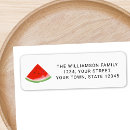 Search for watermelon return address labels Family reunion