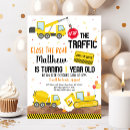 Search for construction birthday invitations Stop the traffic