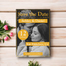Search for magazine save the dates Black and white