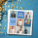 Search for photo collage napkins Happy birthday
