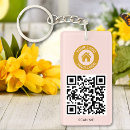 Search for text logo keychains Qr code