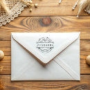 Search for round return address labels rubber stamps Vintage