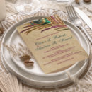 Recherche de paon mariage invitations Vert