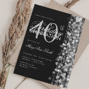 Search for dinner 40th birthday invitations Forty