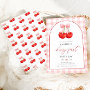 Recherche de cherry anniversaire invitations Rouge