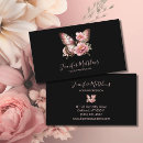 Recherche de papillon floral cartes visite Élégant et moderne