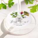 Search for bridal shower wine charms Watercolor