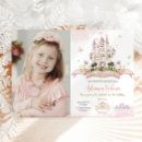 Search for princess castle invitations Girl