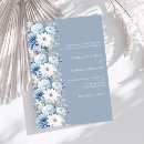 Search for dusty blue floral wedding invitations Spring summer fall