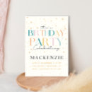Search for celestial birthday invitations Starry sky