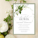 Search for delicate bridal shower invitations Elegant modern floral