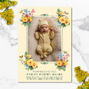Search for vintage birth announcement cards Girl