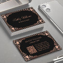 Recherche de calligraphie vintage cartes visite Élégant