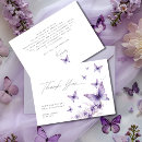 Search for purple butterfly thank you cards He gives me butterflies
