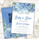 Search for hydrangea baby shower invitations Modern