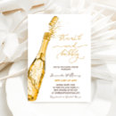 Recherche de brunch et pétillant invitations Bouteille de champagne