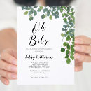 Recherche de greenery baby shower invitations Rustique