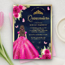 Search for hot pink quinceanera invitations Quinceañera
