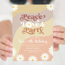 Search for peace love party invitations Daisy