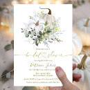 Search for gold foil bridal shower invitations Autumn