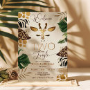 Recherche de jungle anniversaire invitations Neutre