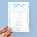 Search for bow baby boy shower invitations Classic