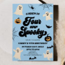 Search for boy pumpkin birthday invitations Four ever spooky