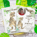 Search for colorful birthday invitations Dinosaur