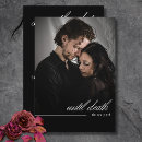 Search for halloween wedding save the dates Black and white