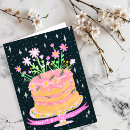 Search for pink cake birthday cards Cute
