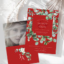 Search for red and green wedding invitations Botanical